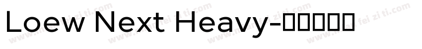 Loew Next Heavy字体转换